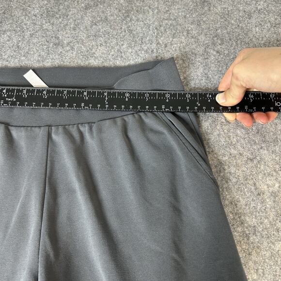 Fabletics Sleek Knit Wide Leg Pants Women’s XS Gray Stretch Athleisure Flaws - Picture 7 of 13